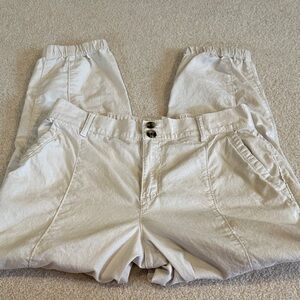 Cream cargo pants Pants